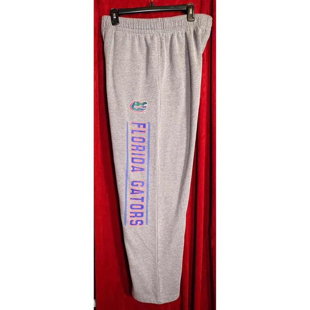 Florida Gators Wide Leg Sweatpants Men's L Gray Good NCAA Fleece Athletic